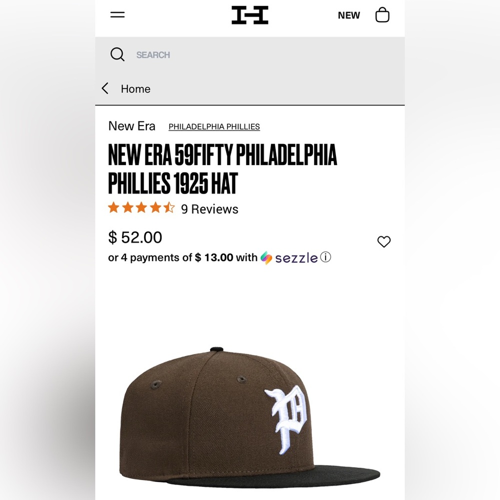 NEW ERA 59FIFTY PHILADELPHIA PHILLIES 1925 FITTED HAT